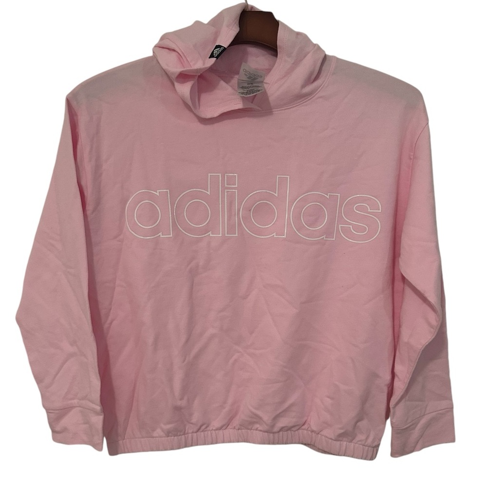 NWT Adidas Soft Pink Hoodie Girls Size 14(L)